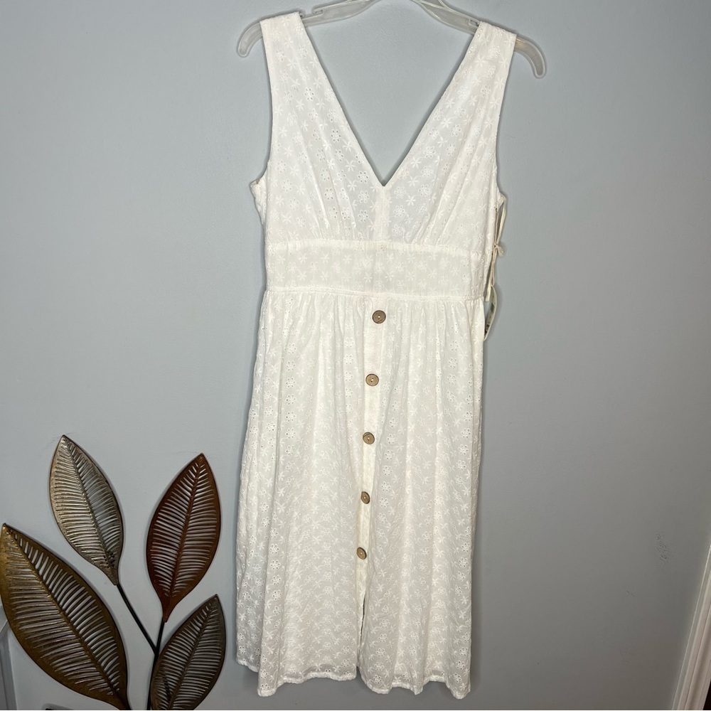 NWT Altar’d State White Lace Back Tie Dress